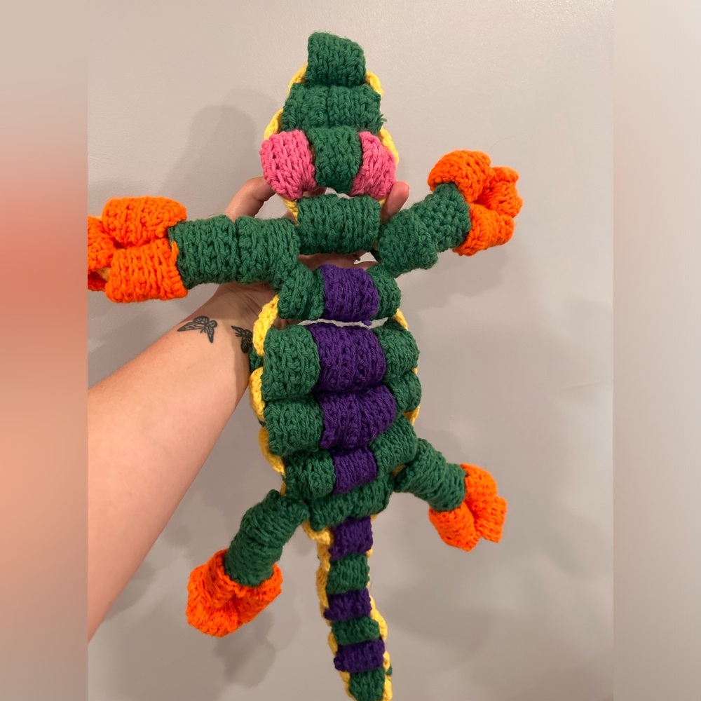 Crocheted Beaded Lizard 🦎
